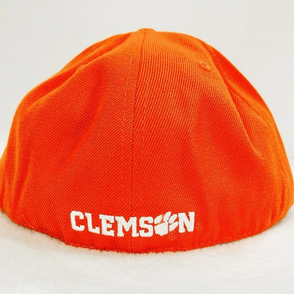 Clemson Tigers Top of the World Wool Fitted Hat Cap 7 1/2 Orange NCAA College